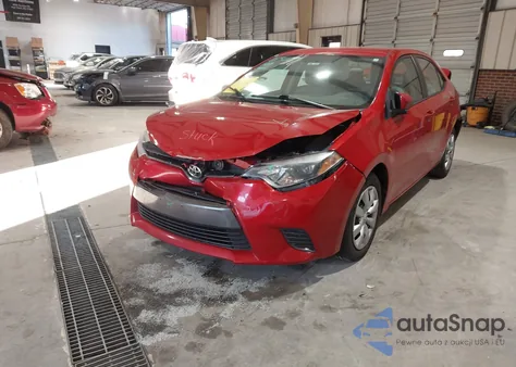 2016 Toyota Corolla Le z USA, uszkodzony, nr VIN 2T1BURHE6GC575883